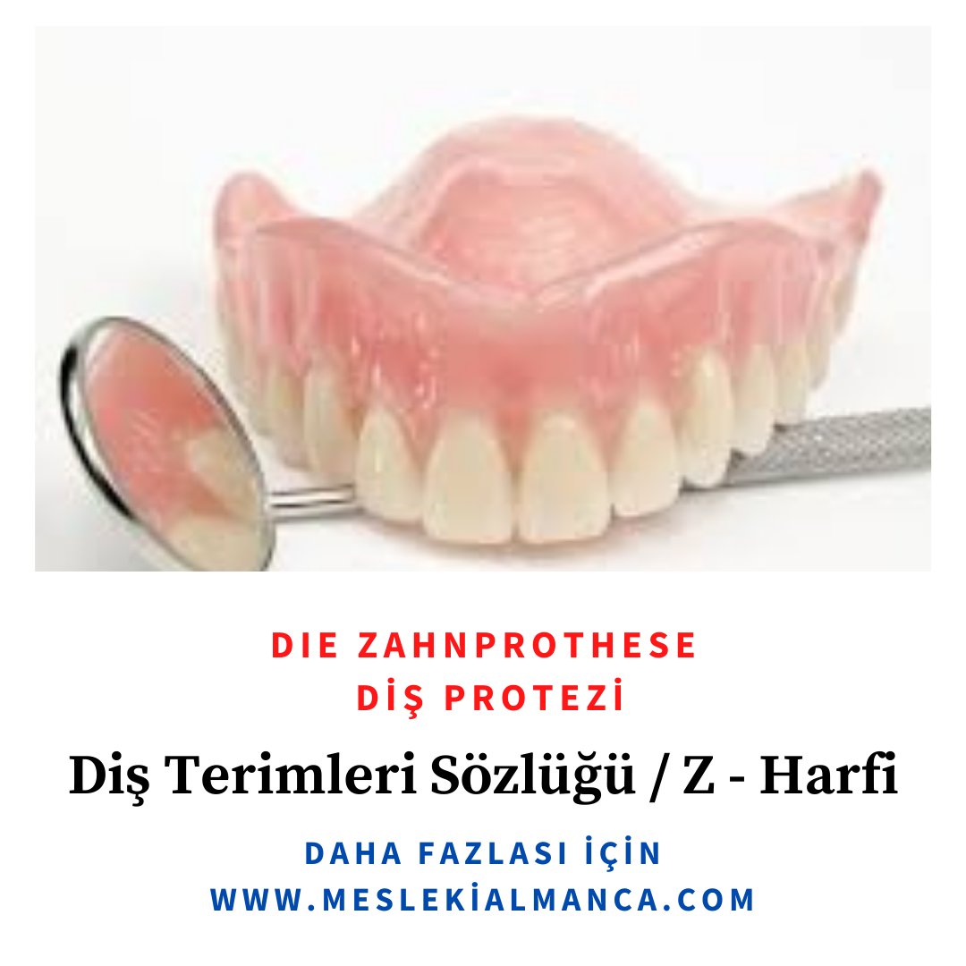 meslekialmanca's tweet photo. Diş Terimleri Sözlüğü / Z - Harfi https://t.co/hMLtynOB8i