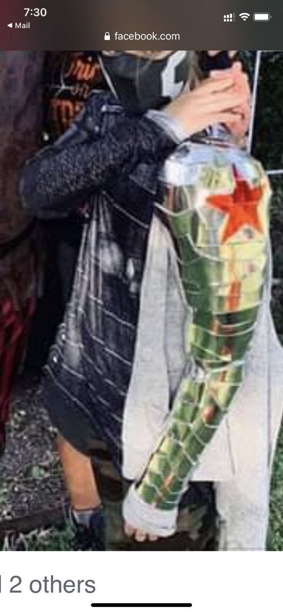 HackerRob's tweet image. @AnneyReese just listen to movie crush winter soldier. Had to share my daughter’s Halloween costume (home made)