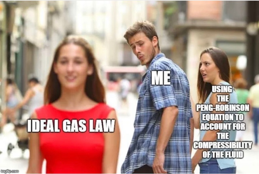 4Ench300's tweet photo. When Dr.C asks you to find pressure and volume of a gas #UMBCthermo2020 https://t.co/doRAbsICsa