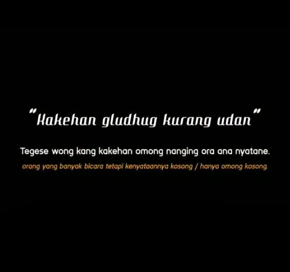 Wis rendheng.. akeh gludhug.