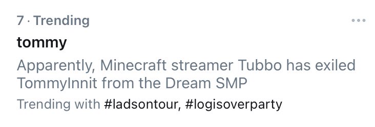 J_Awesome13's tweet photo. โApparentlyโ #ladsontour #logisoverparty @TubboLive @tommyinnit https://t.co/g1copnJEl2