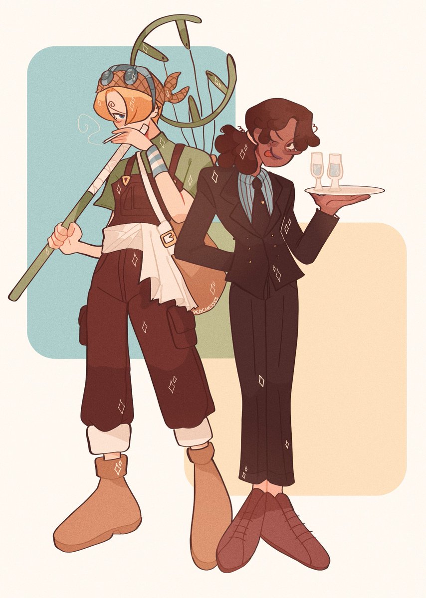 peqchesss's tweet image. I don't think imma finish the rest of the swaps bc I'm lazy so here's these 2 #OnePiece