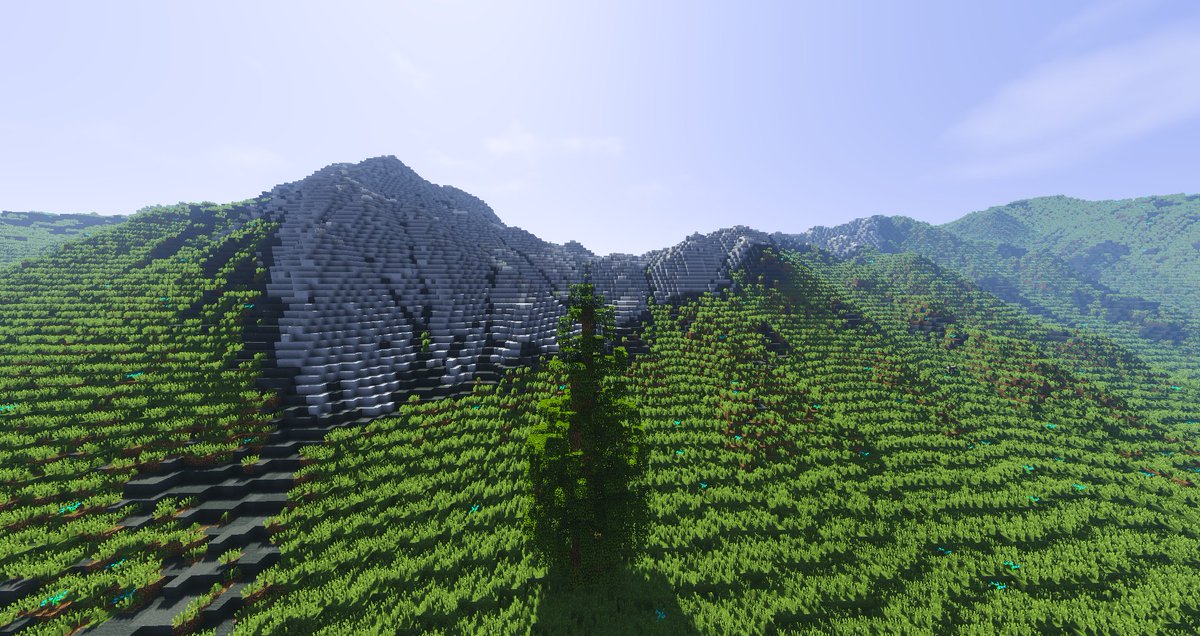 GeooIP's tweet image. So I got bored and decided to practice on some WM and WP it was pretty funny to do recommend trying it! #Minecraft #Terraforming #WorldMachine #WorldPainter