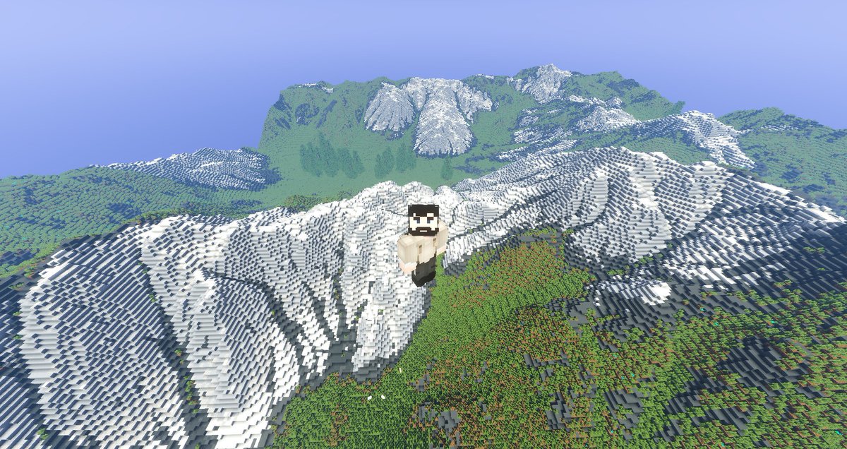 GeooIP's tweet image. So I got bored and decided to practice on some WM and WP it was pretty funny to do recommend trying it! #Minecraft #Terraforming #WorldMachine #WorldPainter