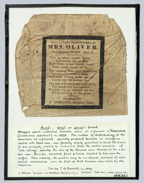 THREADSince it is  #NationalCookieDay let’s talk about DEATH COOKIES Funeral biscuits first appeared in 1600s Europe, and were also commonplace up until the early 1900s in the U.S. (Image via  @ExploreWellcome)