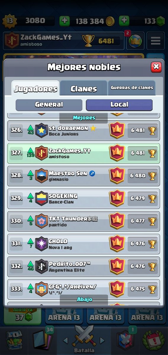Ojoooooooo record absoluto de copaa top 327 De Argentina 🤩
Road To 6600 🤞