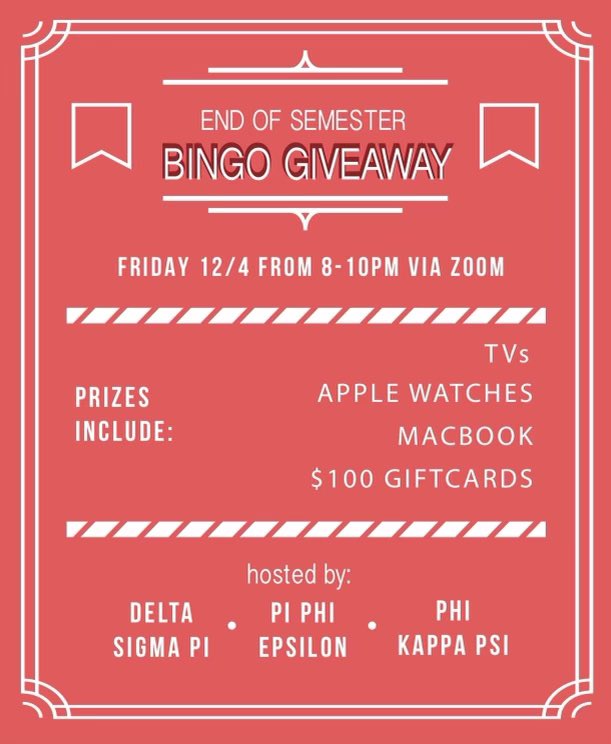 deltasigcap's tweet photo. Looking for something to do on a Friday night during a pandemic?😉

Then you are in luck! 🍀

Play BINGO tonight &amp; win some awesome prizes! 🎁

Zoom link! 👇

https://t.co/Q8sSuz4k1s https://t.co/yNJjjZyDvg