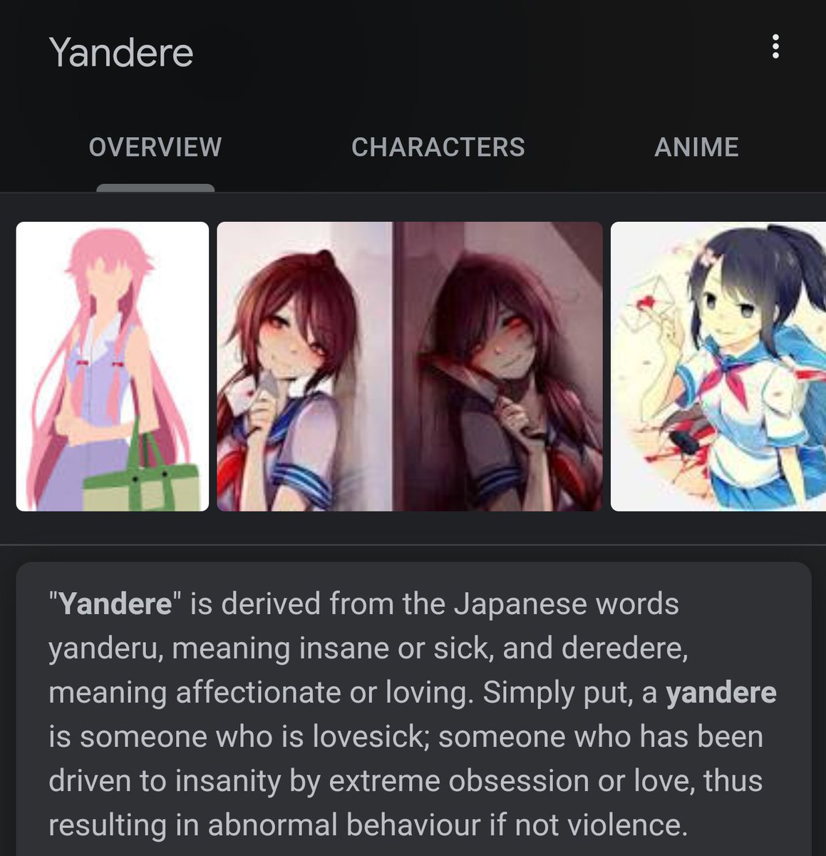 Yandere meaning