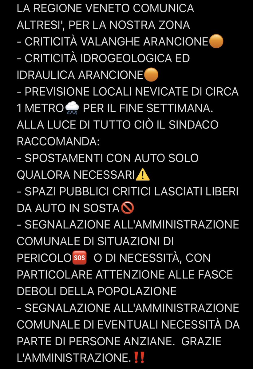 ComelicoSup's tweet photo. +++ emergenza maltempo +++ https://t.co/ncYaUAv2Sz