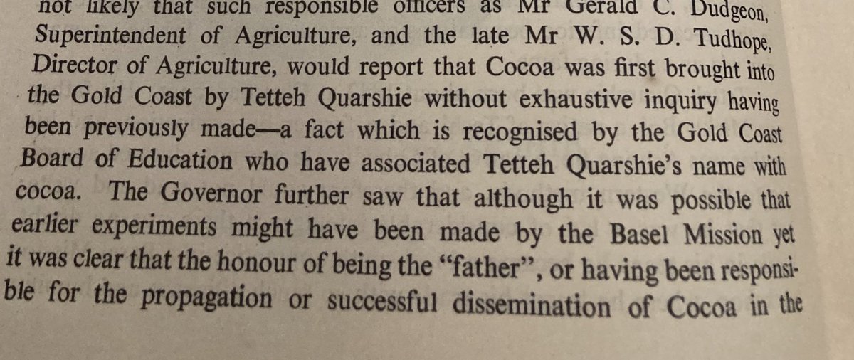 More evidence that Tetteh Q was/is the OG! While the BM’s were writing fictitious claims in their diaries thinking they could take advantage of TQ’s ‘illiteracy’ to claim they first brought cocoa, they forgot about v. important evidence for TQ: accounts of the Mampong farmers