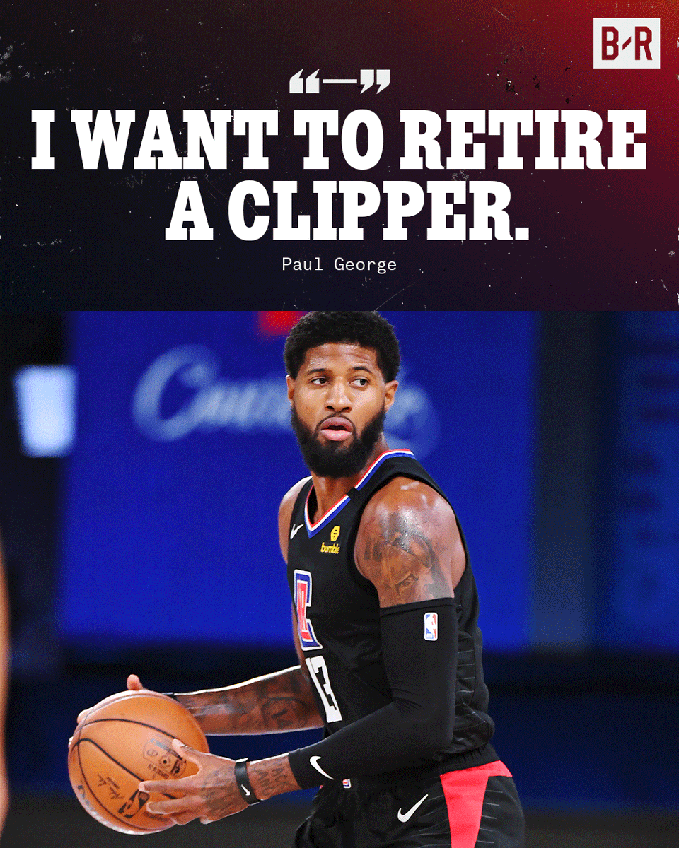 BleacherReport's tweet photo. PG wants to be a Clipper the rest of his career https://t.co/HOCQ1Z6aLr