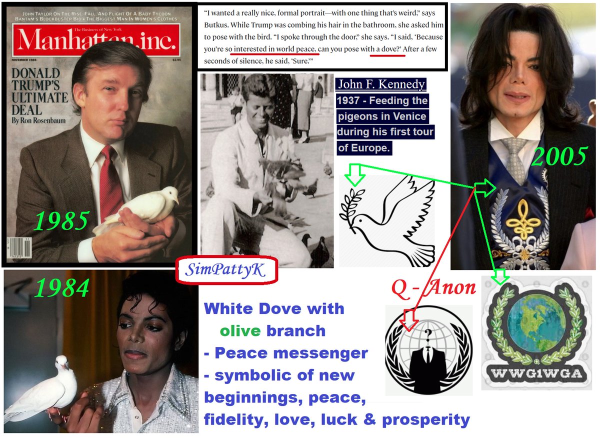 JFK, Trump, MJ ~ The White DOVE ~ PEACE Michael Jackson is ALIVE - The "DOVE sound" in the Ambulance video 