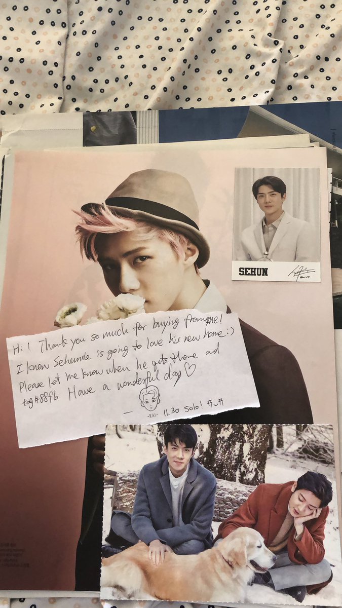 exoslovelyangel's tweet photo. Thank you so much @super88kaidm for the items! Everything got to me safely!!!!! Thank you for being so nice!!! #88fb https://t.co/63bfYn2P9U