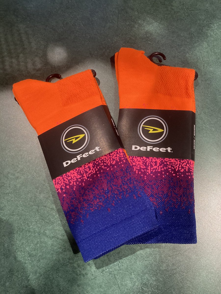 ZiggysCycleKW's tweet photo. #funkyfriday calls for @DeFeet #funkysocks for cyclists 🚴♀️ 🚵♀️ We just received a few styles that are awesome 🎁 or stocking stuffers for 🎄 #cyclingsocks #cyclingfashion #cycling #cyclinggifts #defeet #defeetsocks #kwawesome #dtklove #dtkitchener #dtk https://t.co/iI5fapIsgq