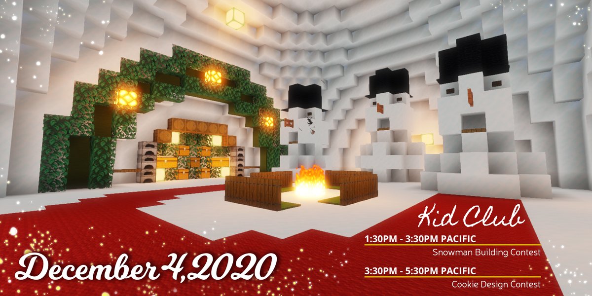 ConnectedCamps's tweet photo. 🎶Let's build a Snowman! 🎶
We had a last minute event swapperoo and today's Snowday with #KidClub in Minecraft is building up to be a good one. Join us for some ☃️ and 🍪at 1:30pm Pacific! https://t.co/85ycVdhF6V