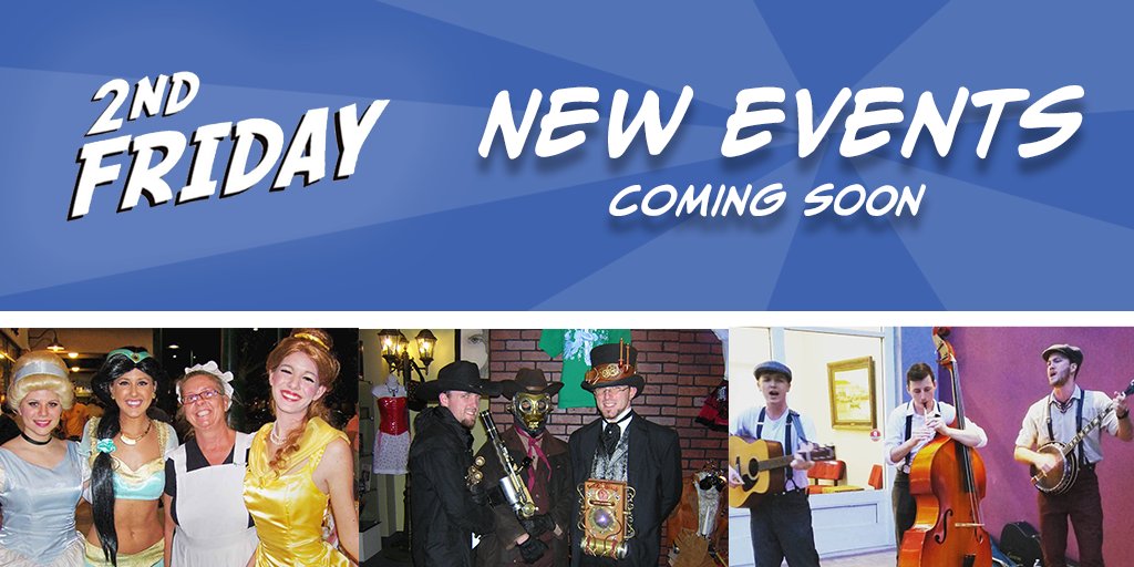 NEW EVENTS are coming soon to 2nd Friday Night Out! 👀🌟Don't miss an update - Follow us on Instagram @2ndfridaynightout &amp; Facebook @2ndFridayNightOut

#2ndfridaynightout #iheartmesa #mydowntownmesa #mydtm #2ndfridaynightoutevent #localevent #mesaaz