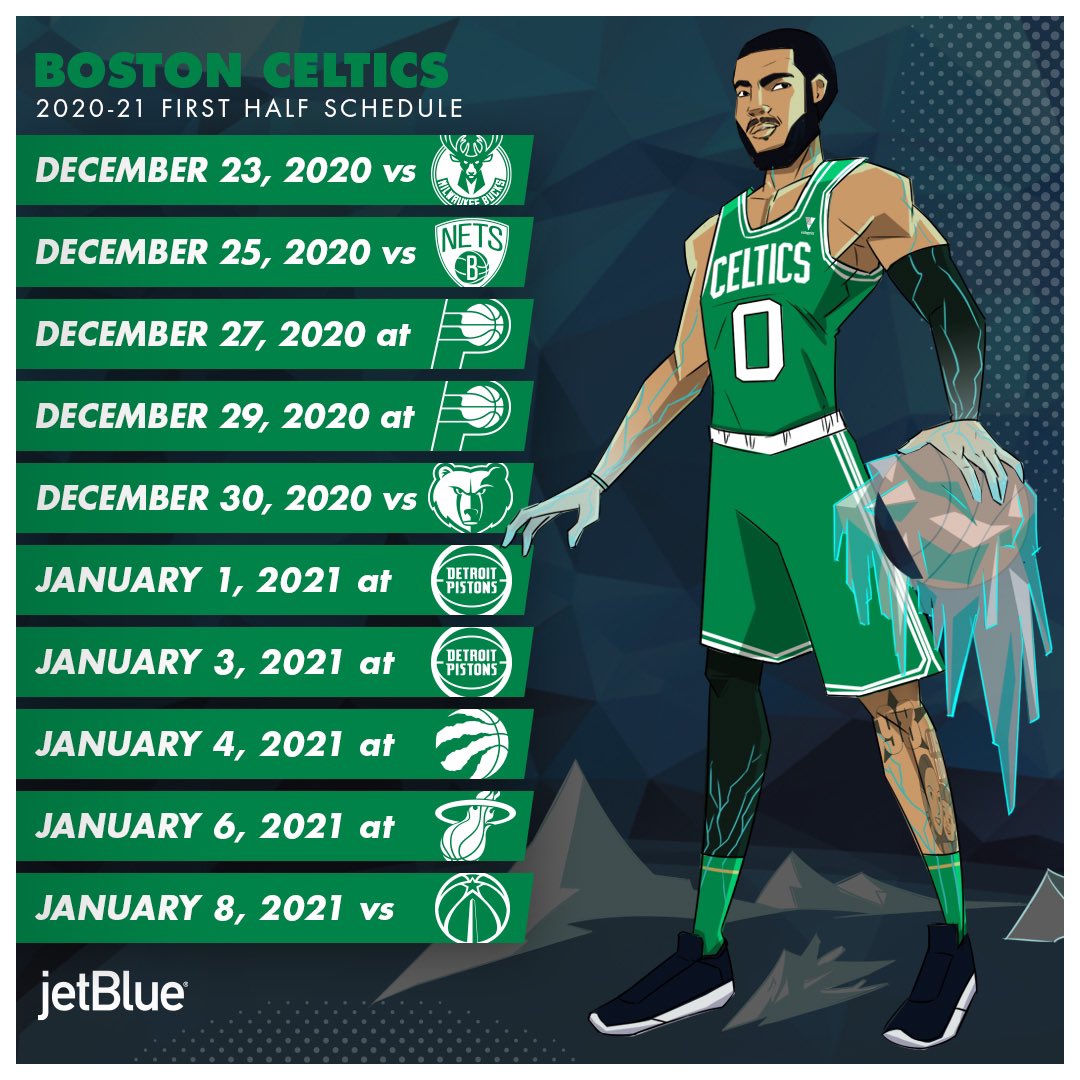 Celtics Schedule First Half