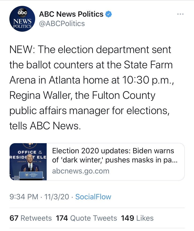 If the law means nothing no one should ever follow another law in this state again. Only the corrupt claim there is no evidence. The only thing transparent about our election was that it was planned and coordinated.