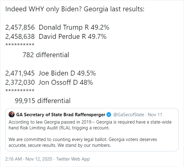 If the law means nothing no one should ever follow another law in this state again. Only the corrupt claim there is no evidence. The only thing transparent about our election was that it was planned and coordinated.