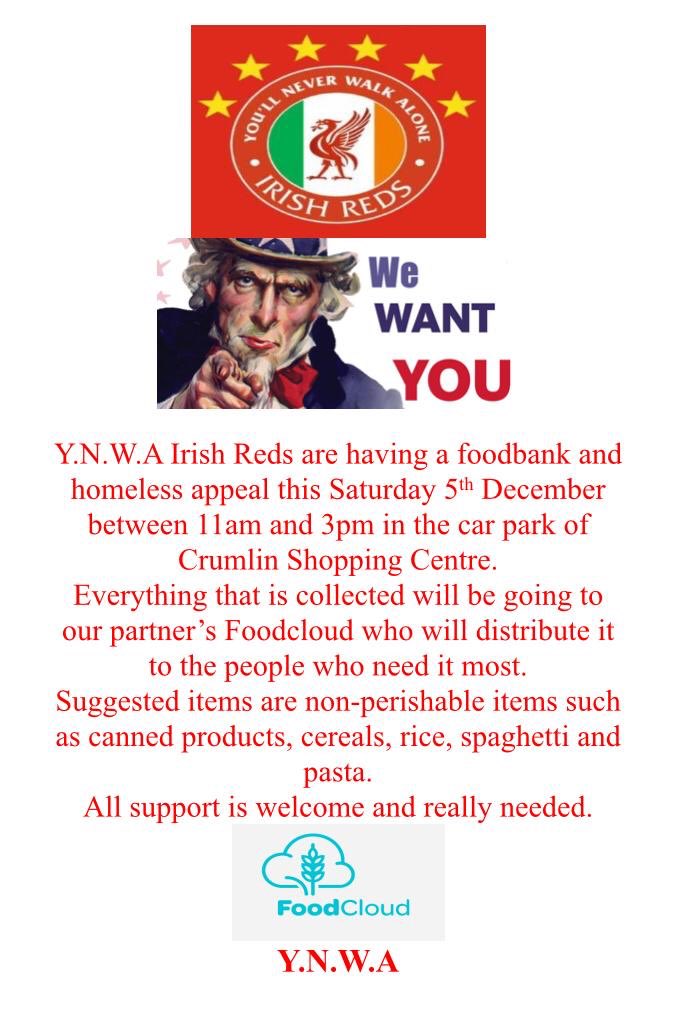 YNWAIrishReds's tweet photo. All set up &amp; ready to go for tomorrow. 
Target is to get all these crates full with all your support . 
Don’t let the cold or wet weather stop you from coming out. 
All for a great cause 
#Foodcloud https://t.co/TJ4KyiHUCX