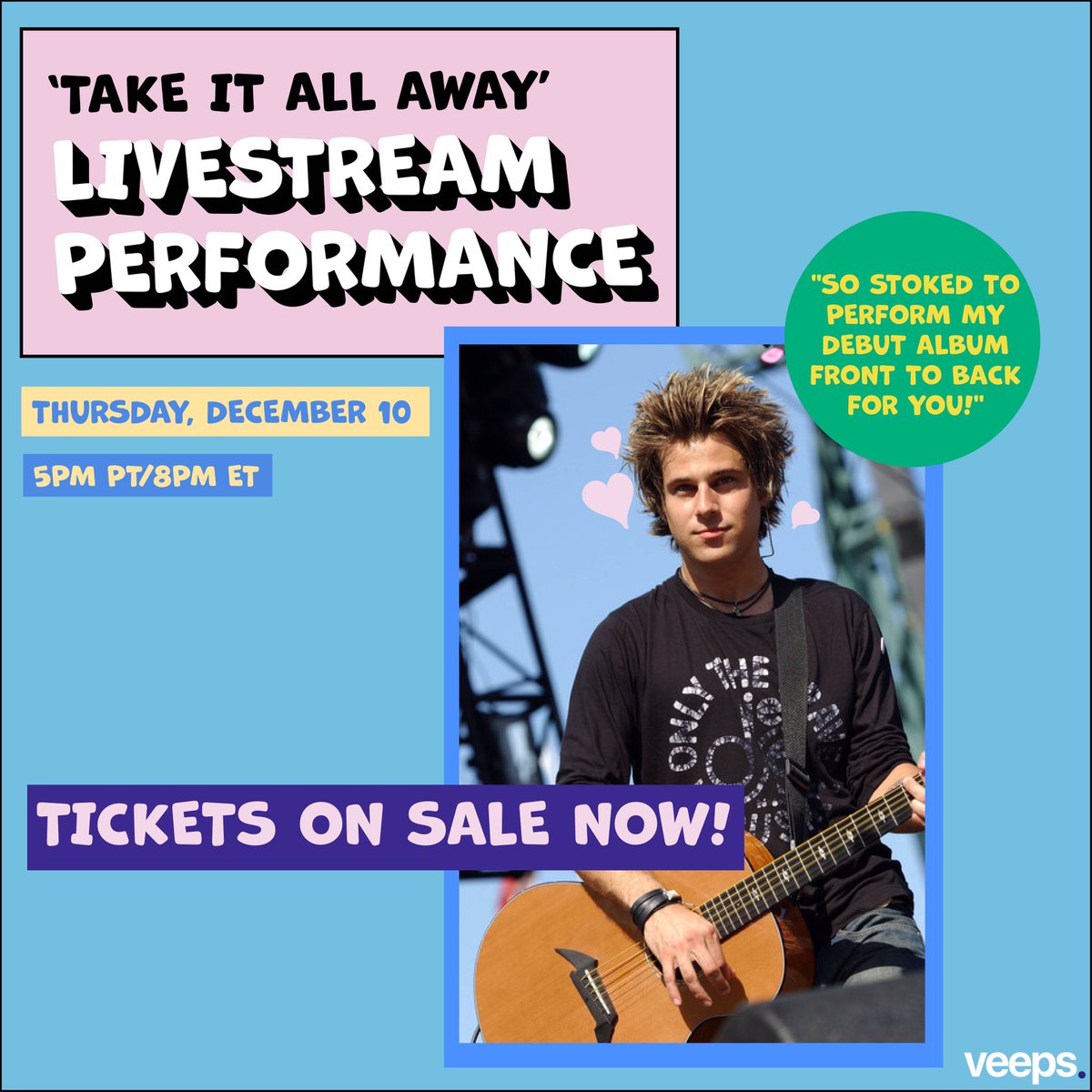 Remembering tha good ol days of teen magazines and this 'do🔥 We're less than ONE week away from my TAKE IT ALL AWAY livestream performance!! If you can't make it Thursday 5PM PT/8PM ET you can still grab a ticket to watch a recording for up to a week :-) bit.ly/TakeItAllAway