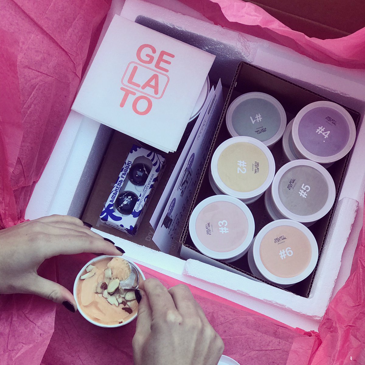Jill Weinlein (@jillsfoodtravel) on Twitter photo Have a <a href="/GelatoFestUS/">Gelato Festival America</a> <a href="/GelatoFestival/">FirenzeGelatoFest</a> taste testing party #saferathome and vote for the winning #gelato. Winners will move on to compete in the #GelatoWorldFinale set to take place in September 2021 in Italy. Here's my 12 favorites featured in <a href="/JustLuxe/">JustLuxe</a>: justluxe.com/community/gela… Have a <a href="/GelatoFestUS/">Gelato Festival America</a> <a href="/GelatoFestival/">FirenzeGelatoFest</a> taste testing party #saferathome and vote for the winning #gelato. Winners will move on to compete in the #GelatoWorldFinale set to take place in September 2021 in Italy. Here's my 12 favorites featured in <a href="/JustLuxe/">JustLuxe</a>: justluxe.com/community/gela…