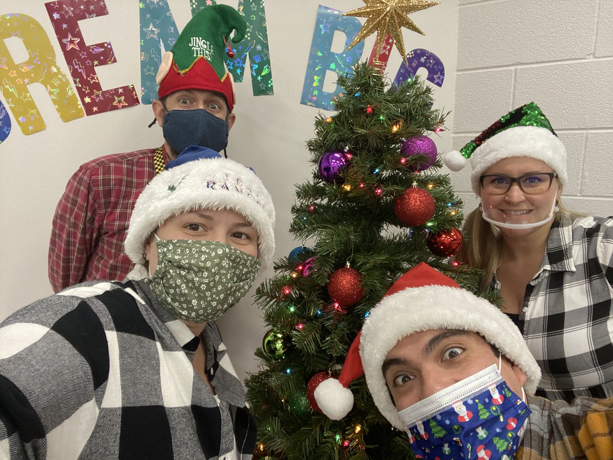 Getting into the holiday spirit with hat and plaid day!! #specialsteam