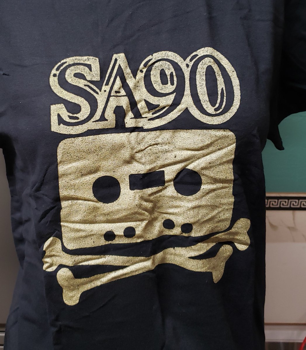SA90punk's tweet photo. Today is Bandcamp Friday. That means fees are waived. AND we just added t-shirts to our merch page! How about that? Wrinkles included (but will iron out) https://t.co/Kjj3lEIIa3 #punkrock #punktee #sa90 #rnrmanifestoapproved #santacruz #punk #apparel #femalepunk #wrinklypunk https://t.co/ExERF9Ffk5