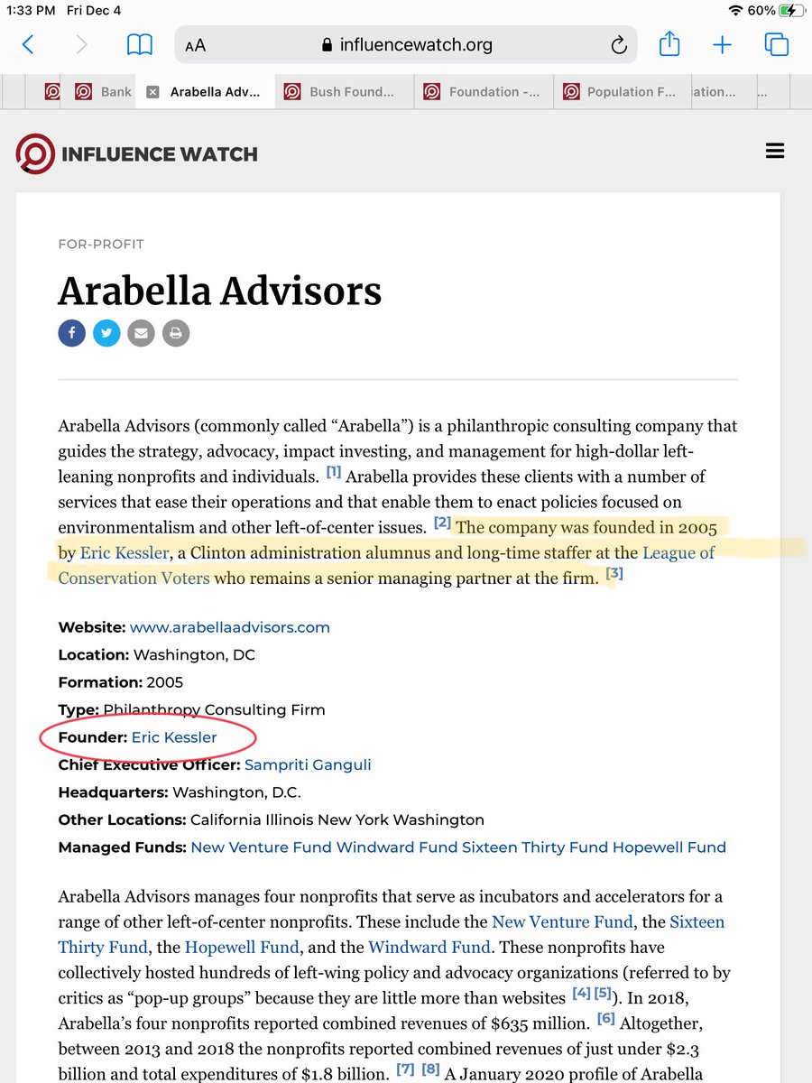 This is Arabella.LINK:  https://www.influencewatch.org/for-profit/arabella-advisors/
