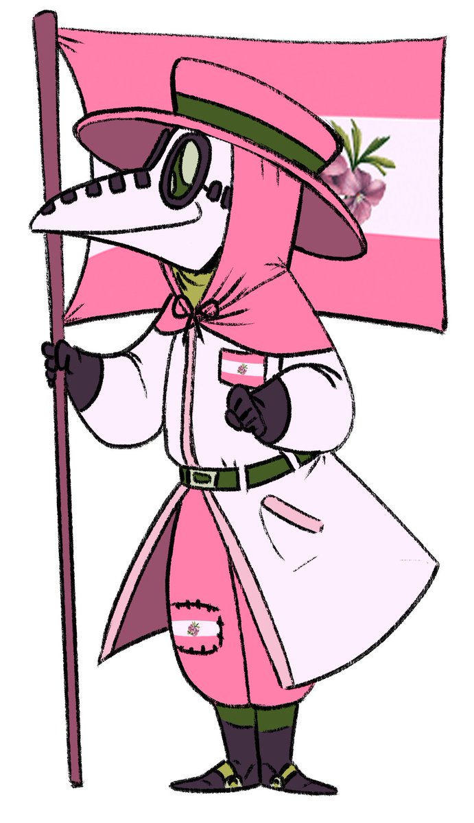 #18 sapphic plague doctor. By Doc Yersin.  https://yersinia-pests.tumblr.com/&nbsp;