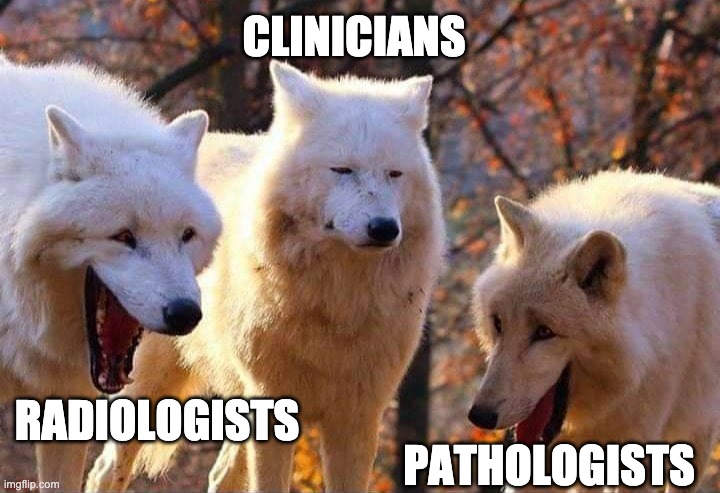 When both pathology and radiology recommend clinical correlation