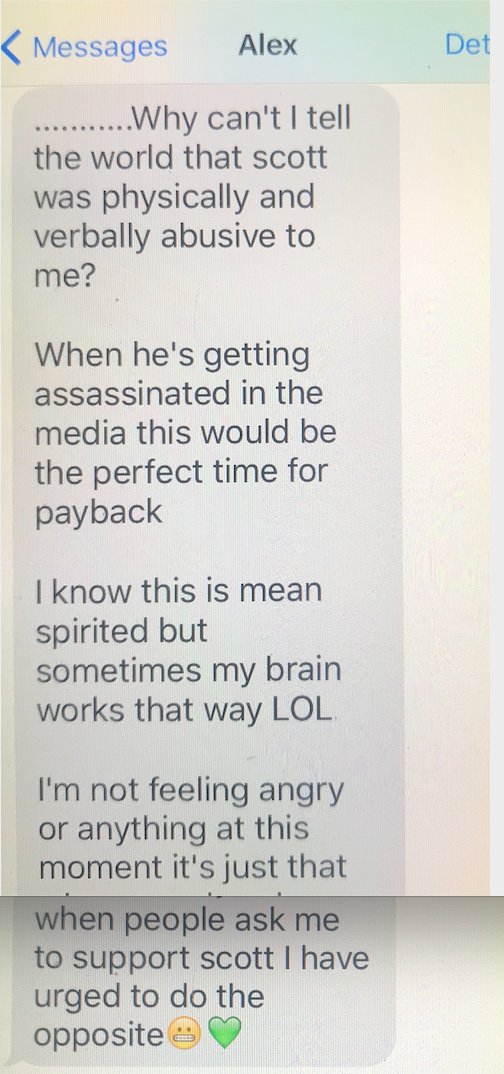 ScottBaio's tweet photo. Let's also not forget this! #AlexanderPolinsky was IN on these #FakeMeToo claims. This text message was less than 48 hours after I spoke in 2016 at the RNC. https://t.co/vHVcRCidQZ
