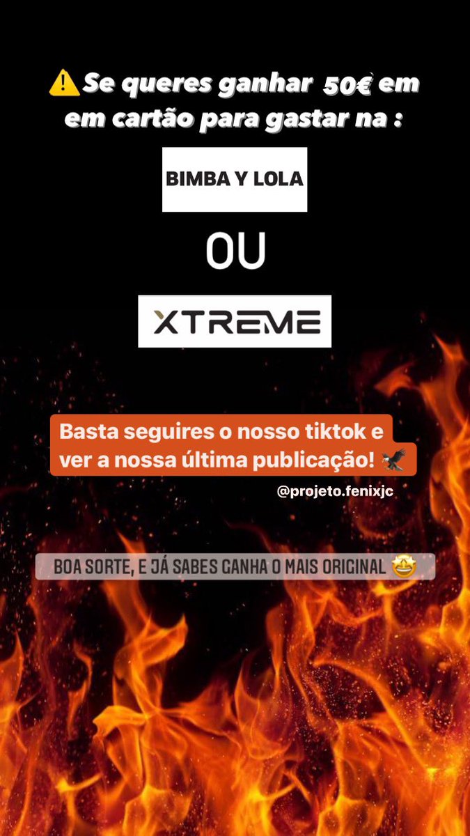 Não deixes passar esta oportunidade!!🤩
Visita o nosso tiktok e participa🔥 vm.tiktok.com/ZSpKVheR/