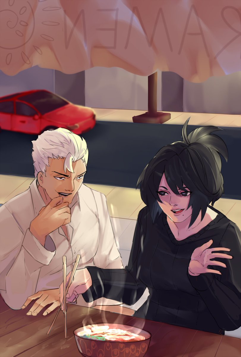 Puzzled_artist's tweet photo. This was my piece for @proherozine!

I got the opportunity to draw Gran Torino and Nana Shimura hanging out, it was a lot of fun and a great project to work on! https://t.co/IxPmnKcGhw