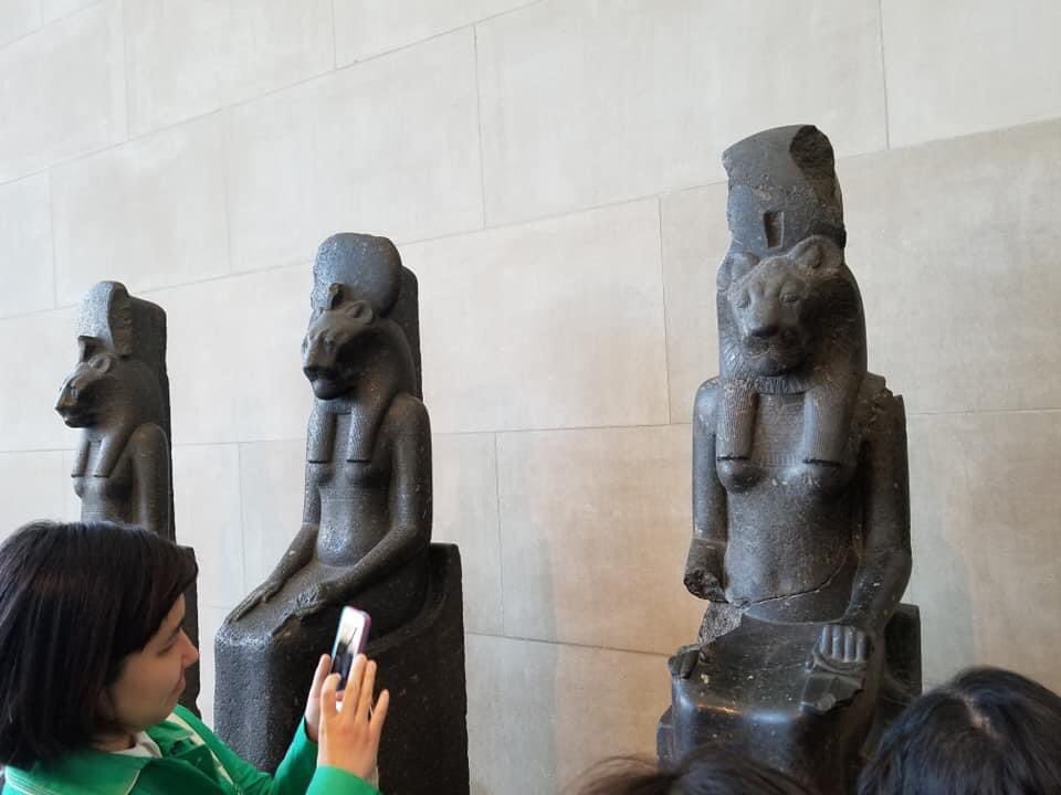I saw various arts depicting their culture and worship. The tour guide also took us to another section that contained Assyrian and Babylonian art. I saw art from the times of Nebuchadnezzar, Ahasuerus and Darius.