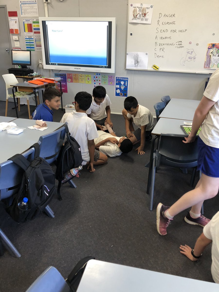 Stage 3 transitions- Responding to a first aid emergency. A’s were highly engaged and loved acting out the scenario to save their friends! <a href="/CFlamos/">Catherine Flamos</a> <a href="/CampbelltownPS/">Campbelltown Public</a> <a href="/HannahW46688654/">Hannah Williams</a>