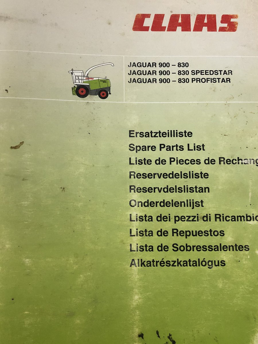 Is there anyone that can benefit from these two manuals? Let me know Jaguar 830-900 #claas #AgTwitter