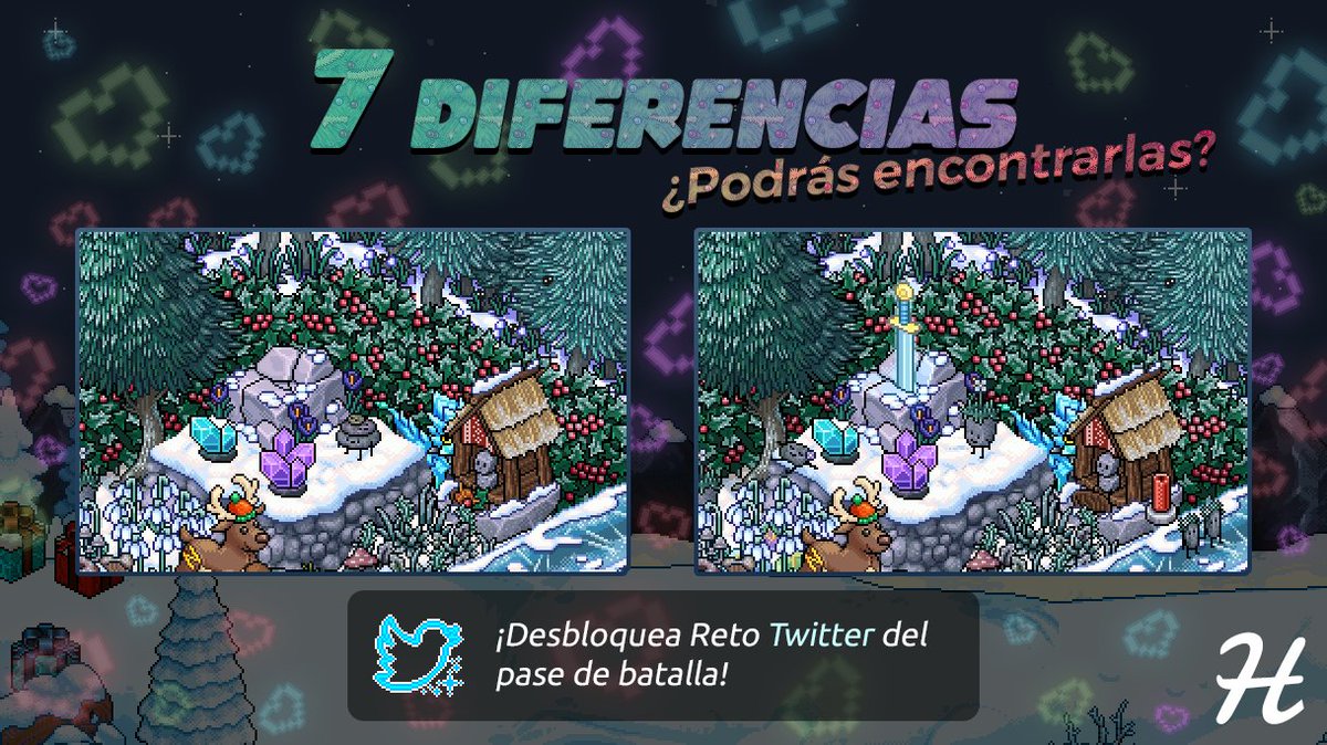 comunidad_hobba's tweet photo. ¡7 Diferencias! 🎄

Para participar en este evento deberás encontrar las 7 diferencias de las dos imágenes mostradas. ☃️

Además deberás reaccionar y dar RT, ¡No olvides dejar tu nombre de usuario! ✨ https://t.co/tsvKN1UIZv