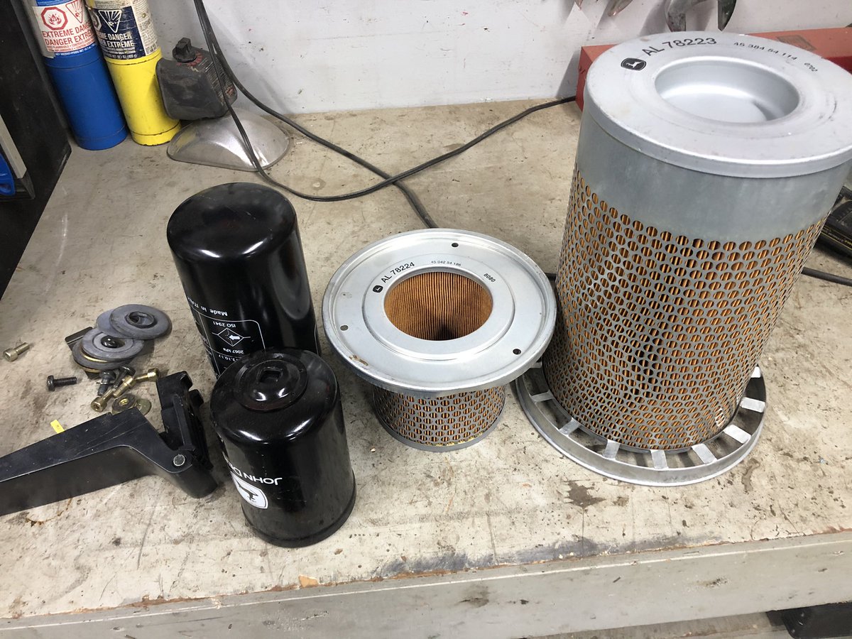 I have two air filters, two hydraulic filters, and door latch for a John Deere 6110 will fit other 6000 and 6010 models.  $120