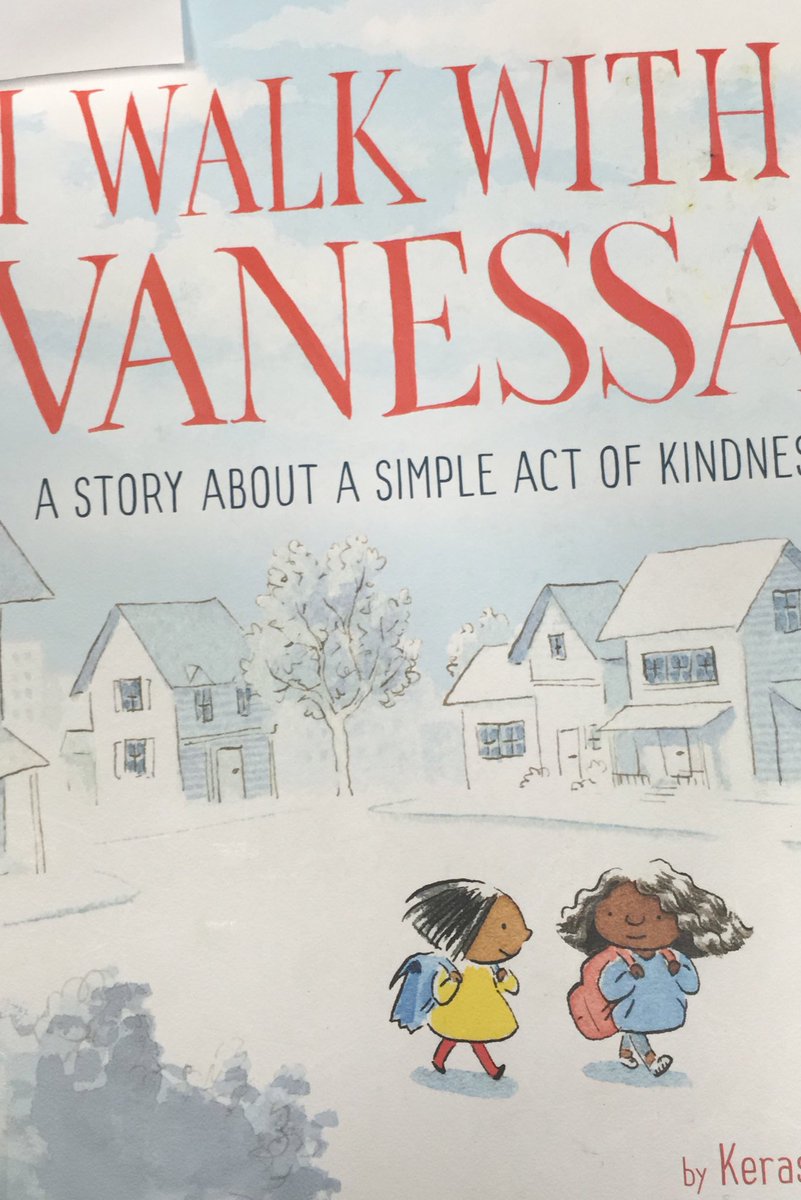 MsH_McMLibrary's tweet photo. Reading and discussing “I Walk With Vanessa” by Kerascoët. We have been wondering about what “one, some, many and all” might look like and feel like? We also wonder if asking someone to join in to our games during Mcmurrich recess time, is actively/intentionally including people? https://t.co/MnqJCADy3i