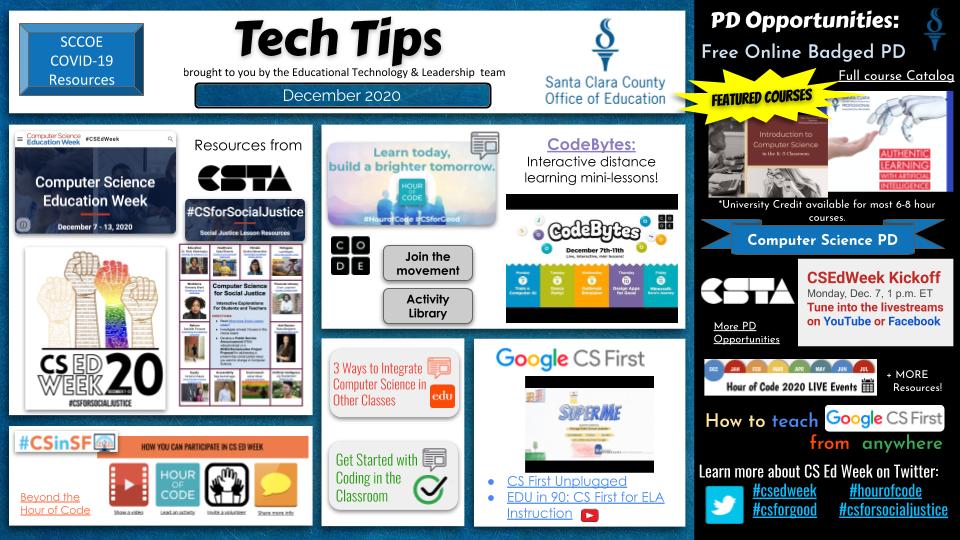 Genevieve Pacada (@pacadavision) on Twitter photo Are you ready for #CSEdWeek? Here are some resources to help get you started: bit.ly/3lImyTR. #CSforsocialjustice #hourofcode #csforgood <a href="/SCCOETech/">SCCOE EdTech</a> Are you ready for #CSEdWeek? Here are some resources to help get you started: bit.ly/3lImyTR. #CSforsocialjustice #hourofcode #csforgood <a href="/SCCOETech/">SCCOE EdTech</a>
