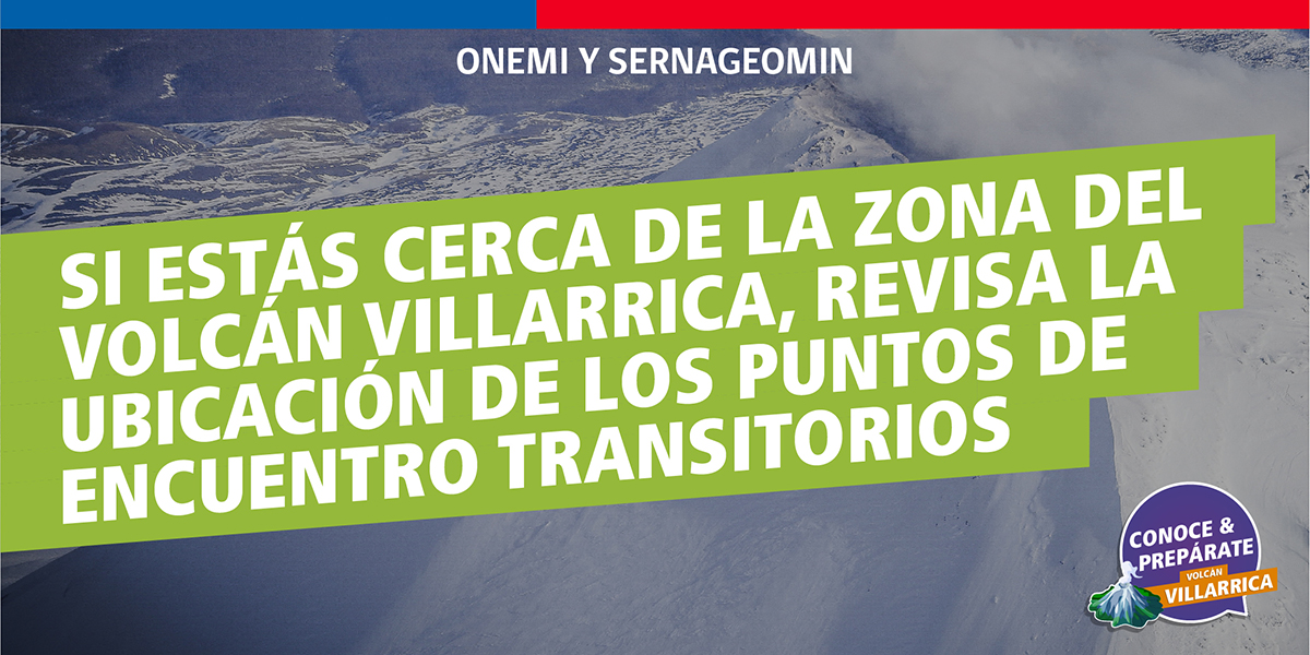 Senapred's tweet photo. #ConoceyPrepárate El volcán #Villarrica se encuentra activo y con Alerta Amarilla. Te recomendamos no acercarte al cráter considerando como mínimo un radio de 500 metros. Mantente atento a las condiciones del volcán e infórmate en https://t.co/860mST7v0U https://t.co/w3xEA8c9dx
