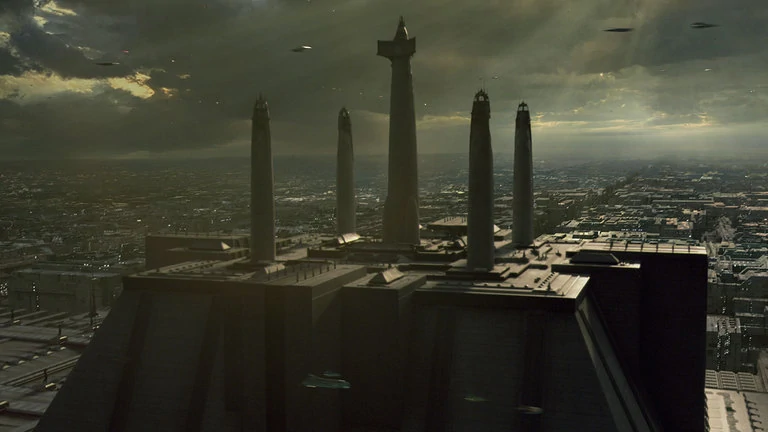 Another Jedi Temple was built on a Sith Temple: Coruscant. This temple became the homebase of the Jedi Order centuries leading up to the Clone War, before Darth Sidious converted it to be the center of Imperial power.