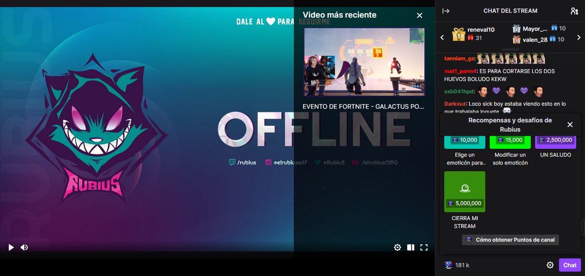 keyisonfire's tweet image. Considero que esto es uno de los momentos mas épicos en el stream del Rubius, al fin alguien canjeo lo de cerrar el stream OMEGALUL