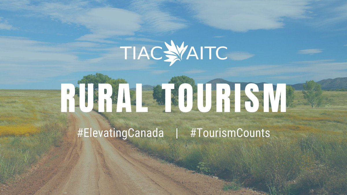 TIAC_AITC's tweet photo. "Tourism in rural areas offers important opportunities for recovery, making supporting rural communities facing the economic and social impacts of the pandemic critical." – @UNWTO
Support rural tourism, learn about our #ElevatingCanada workshops here: https://t.co/H4EIx65JYI https://t.co/UR3q05gtxc