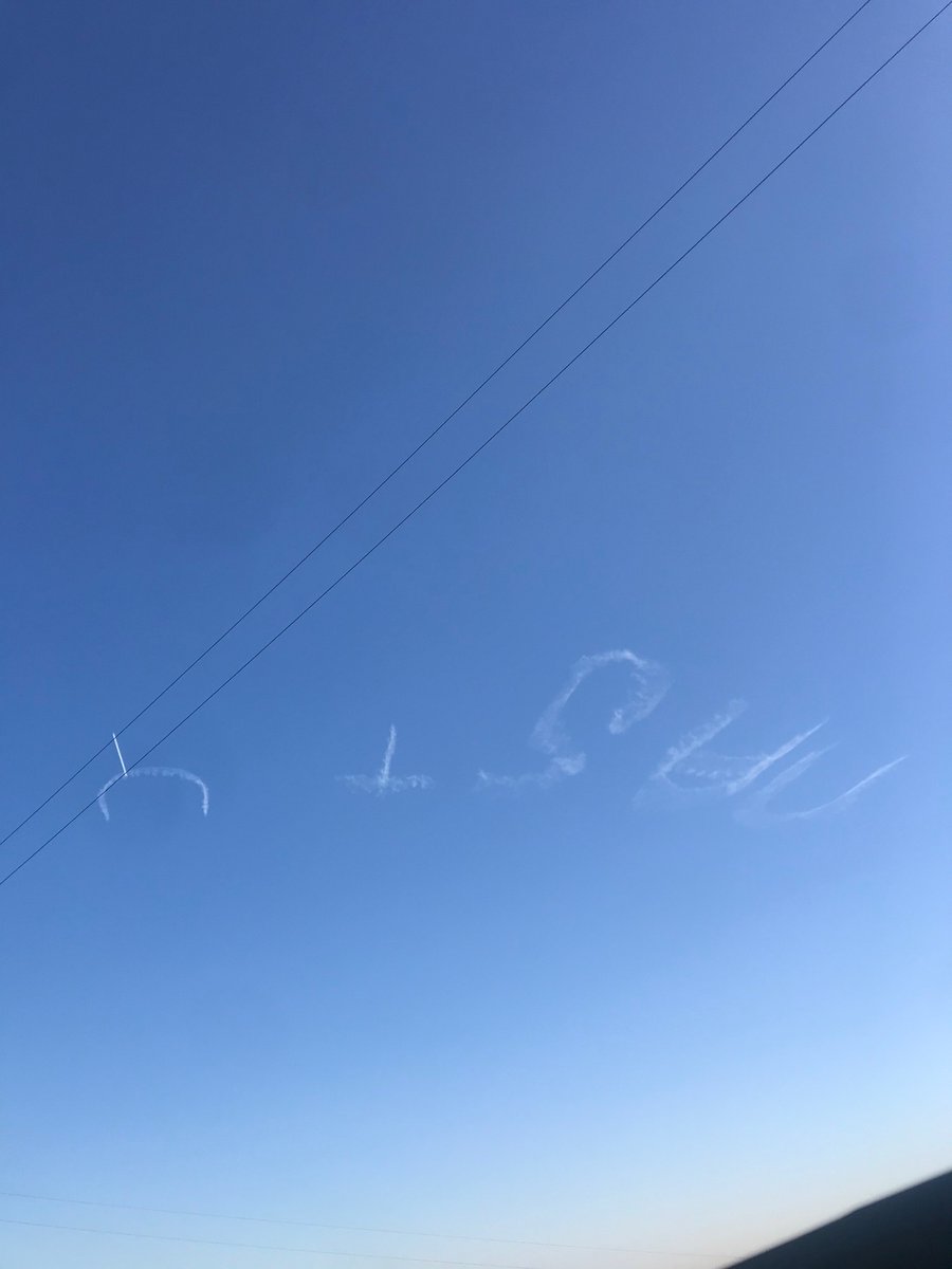 someone wrote nasty upside down in the sky & i feel attacked