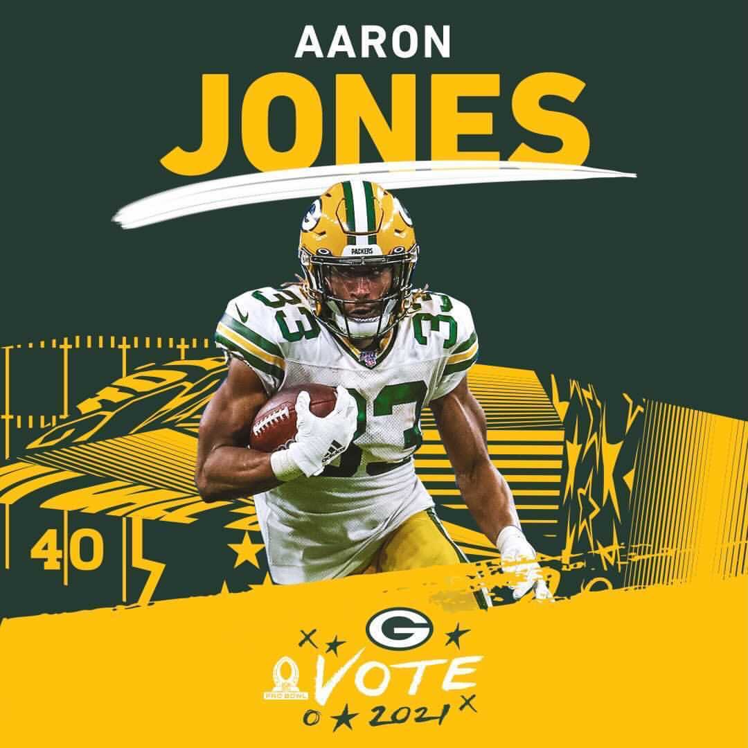 #ProBowlVote <a href="/Showtyme_33/">Aaron Jones 3️⃣3️⃣</a>