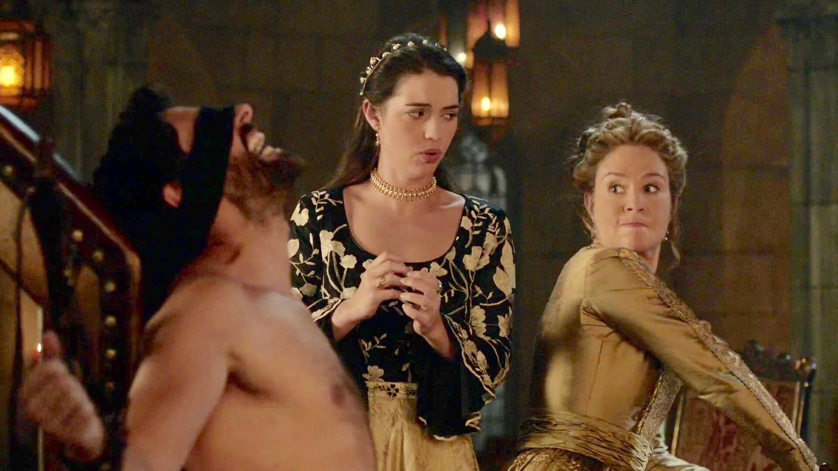 ReignedUsIn's tweet photo. OTD in 2015, #Reign Episode 3x07 “Hound and the Hare” aired. #matherine #shenanigans #affairs #problemsolving #maryqueenofscots #catherinedemedici https://t.co/mcM0OTQydW