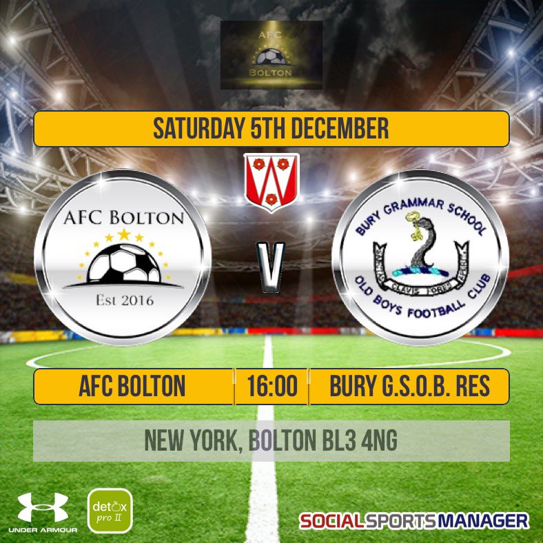 AFC Bolton (@afc_bolton) on Twitter photo We back in action tomoz after the 2nd lockdown, time to blow the cob webs and dust the boots as we welcome bury gsob ressies. Should be a cracker <a href="/azzamac99/">Arron Mccarthy</a> <a href="/BOLTONFMSPORT/">Bolton FM Sport</a> <a href="/lancsamleague/">Lancashire Amateur League</a> We back in action tomoz after the 2nd lockdown, time to blow the cob webs and dust the boots as we welcome bury gsob ressies. Should be a cracker <a href="/azzamac99/">Arron Mccarthy</a> <a href="/BOLTONFMSPORT/">Bolton FM Sport</a> <a href="/lancsamleague/">Lancashire Amateur League</a>