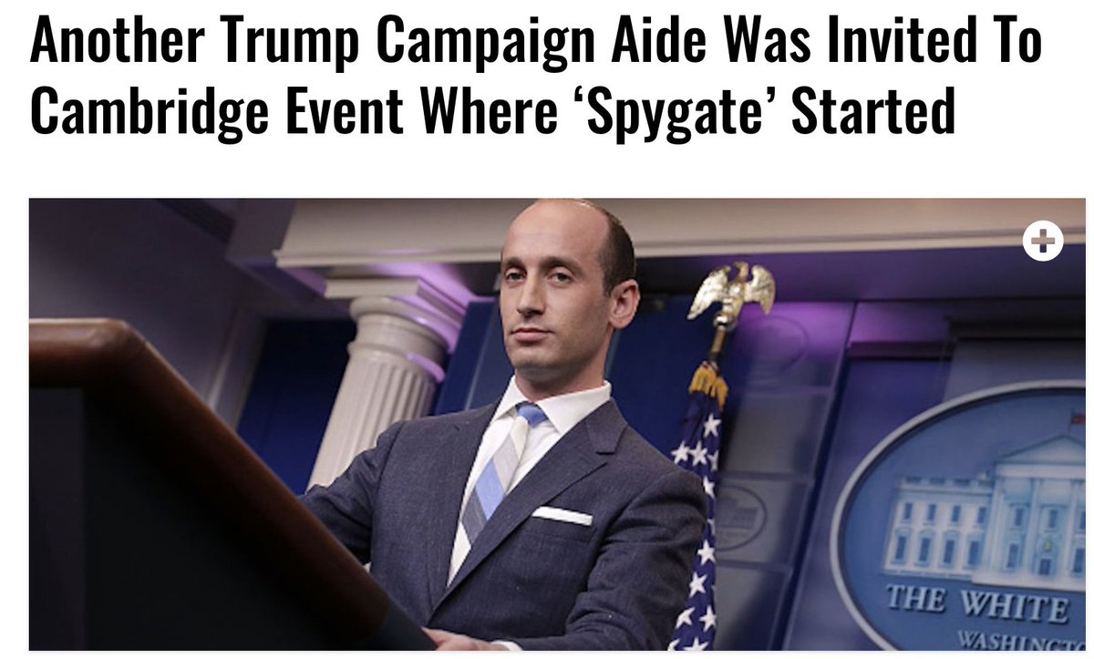 May 2016: Trump campaign adviser Stephen Miller is invited to participate in a July symposium at the University of Cambridge arranged by Halper’s academic department. Miller declines.